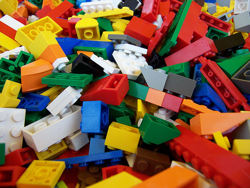 The plural of Lego is Lego, not Legos. The word Lego is a trademark and should be used as such. Here is a picture of some Lego bricks.